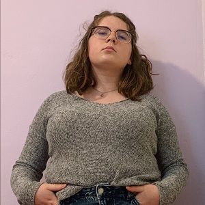 Grey Woven Old Navy Sweater